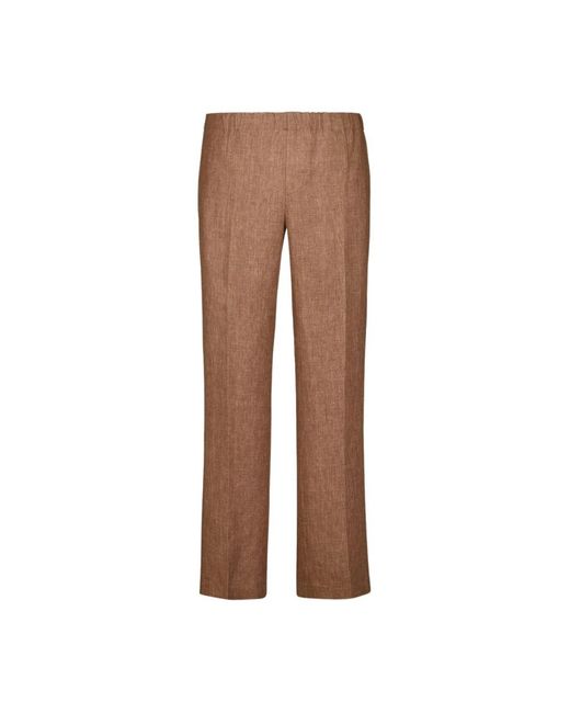 Piacenza 1733 Brown Straight Trousers for men