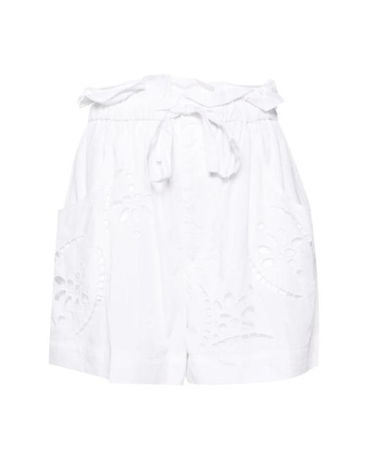 Isabel Marant White Weiße hidea shorts