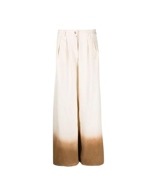 Alanui Natural Wide Jeans