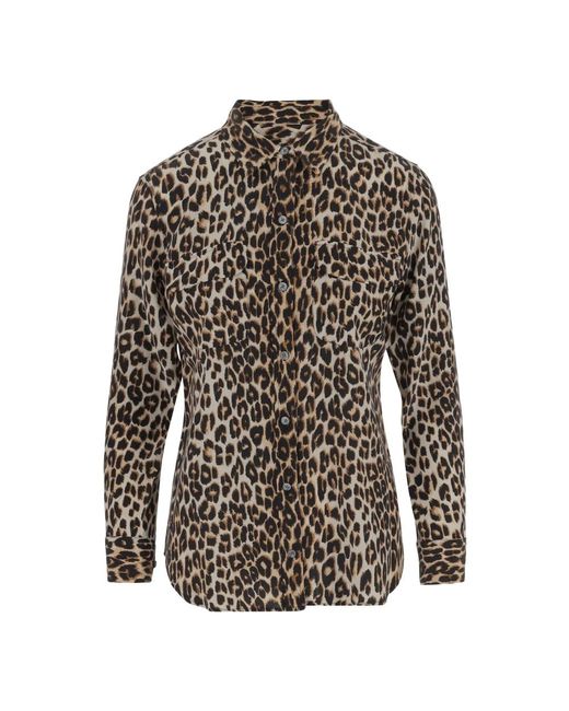 Shirts Equipment de color Brown