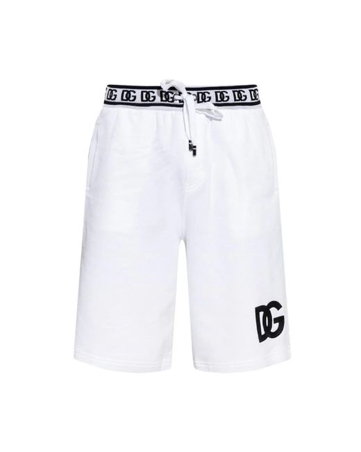 Dolce & Gabbana White Casual Shorts for men