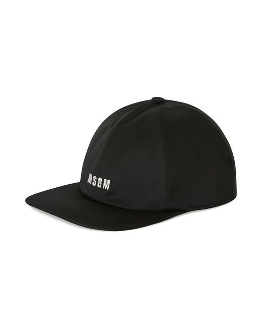 MSGM Accessoires ,Zwart ,Polyester Cap in het Black voor heren