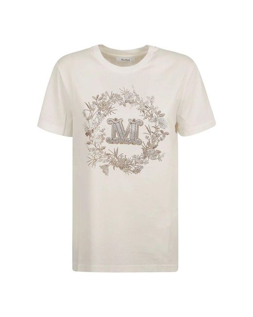 Max Mara White Weiße T-Shirts Und Polos Elmo