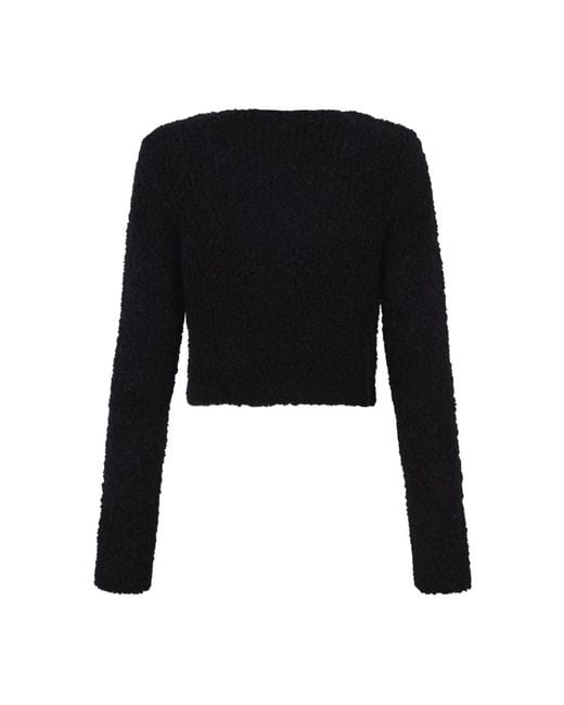 Cortana Black Round-Neck Knitwear