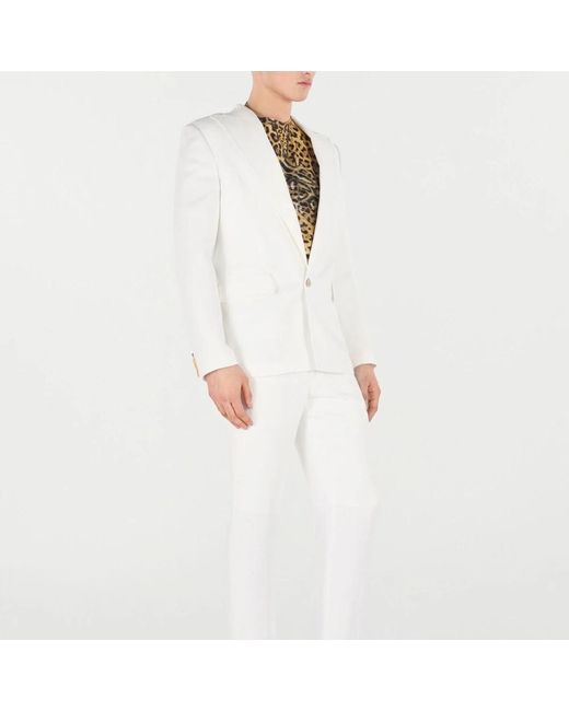 Roberto Cavalli White Blazers for men