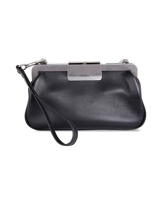 Max Mara Gray Clutches