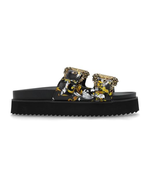 Sliders di Versace Jeans Couture in Black