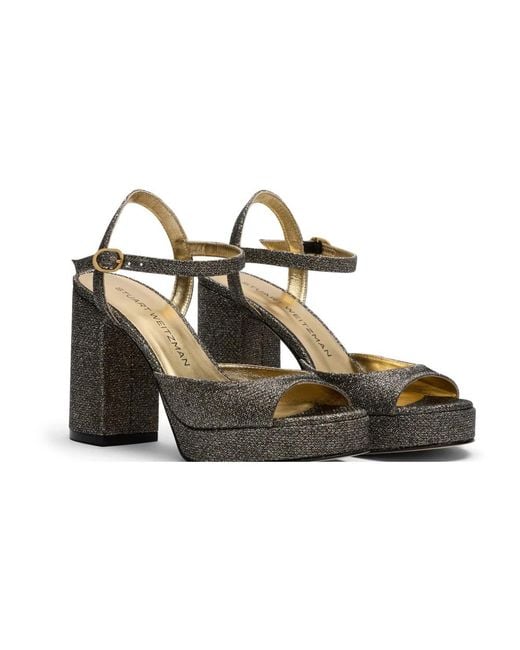 Stuart Weitzman Gray Platform Sandal
