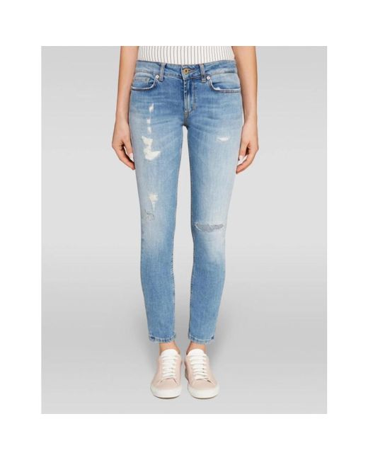 Dondup Monroe Broek in het Blue