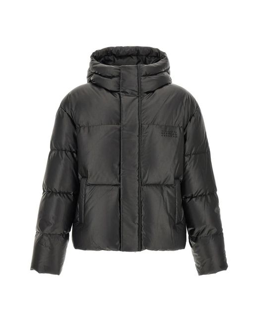 MM6 by Maison Margiela Gray Winter Jackets for men