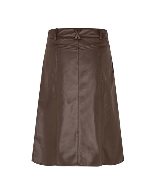 Lolly's Laundry Midi Skirts in het Brown