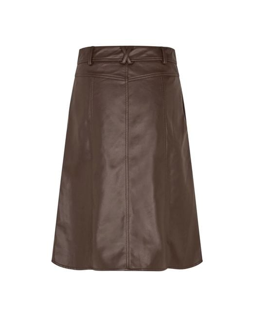 Lolly's Laundry Midi Skirts in het Brown