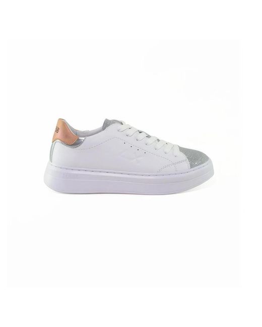 Sun 68 White Grace Leather