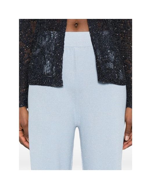Fabiana Filippi Blue Wide Trousers