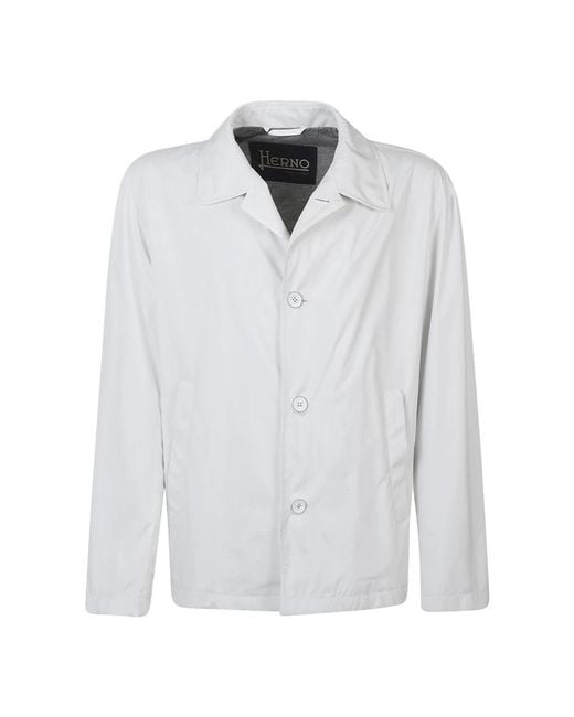 Herno White Light Jackets for men