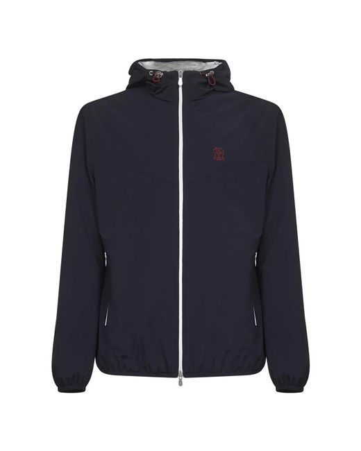 Brunello Cucinelli Blue Light Jackets for men