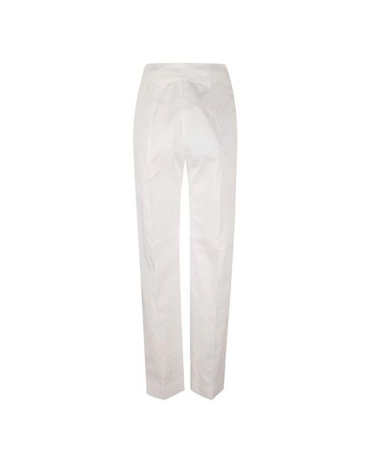 Wide Trousers Patou de color White