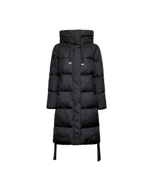 Silvian Heach Technische Donsjas Met Capuchon En Trekkoord in het Black