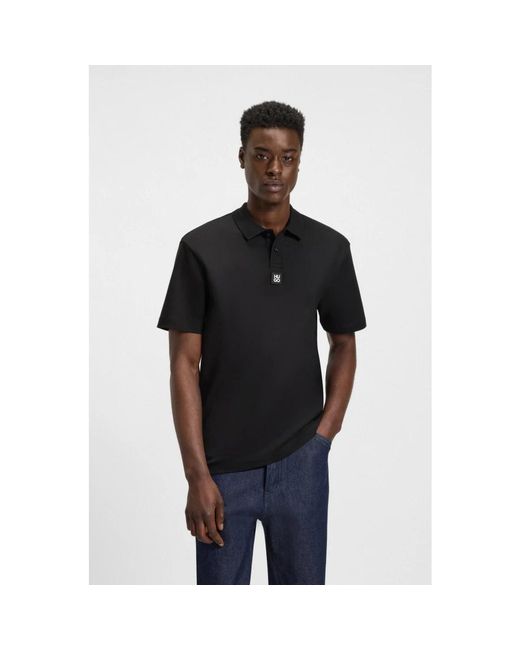 HUGO Stijlvol Polo in het Black voor heren