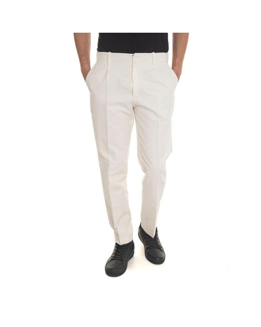 Slim-Fit Trousers di hindustrie in Natural da Uomo