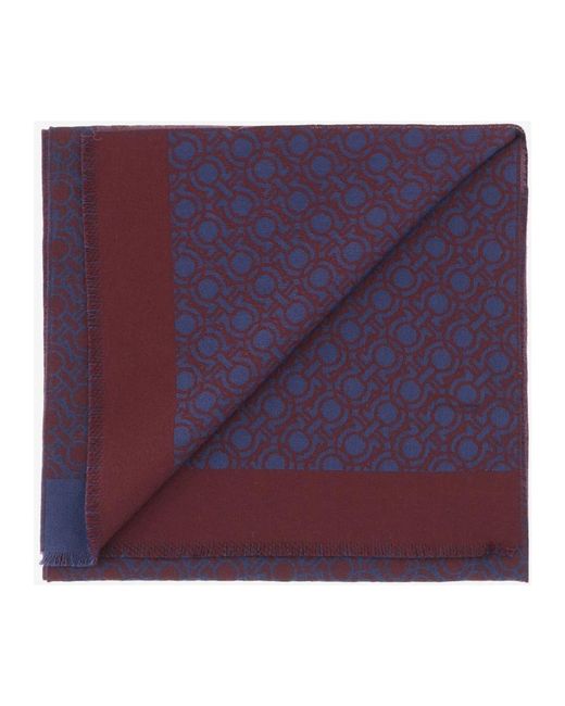 Ferragamo Wollschal Mit Haken in Purple für Herren