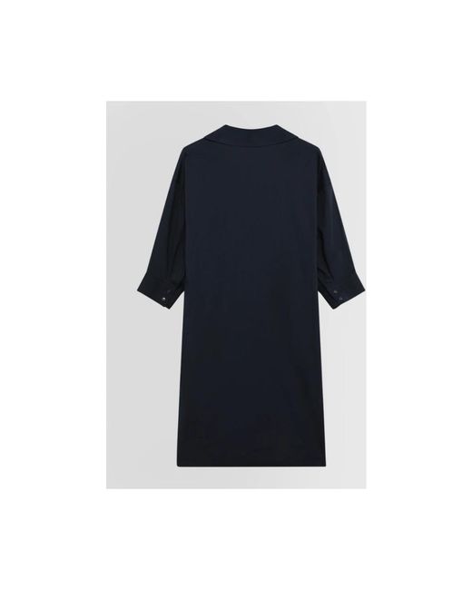 Alpha Studio Korte Poloshirt Jurk in het Blue