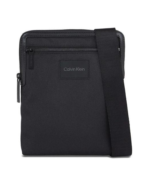 Calvin Klein Black Messenger Bags for men