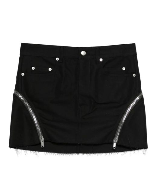 Rick Owens Black Short Skirts