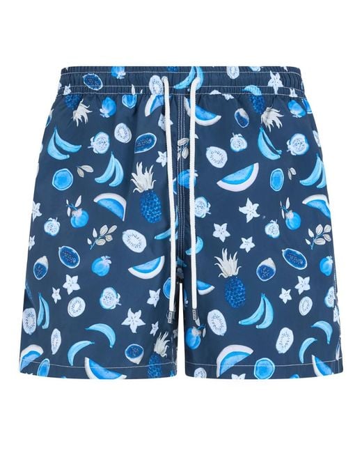 Fedeli Blue Beachwear for men