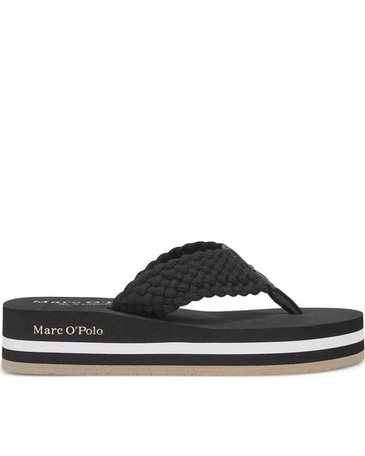 Marc O' Polo Black Flip Flops