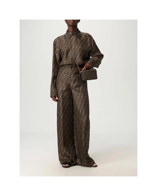 Handbags Fendi de color Black