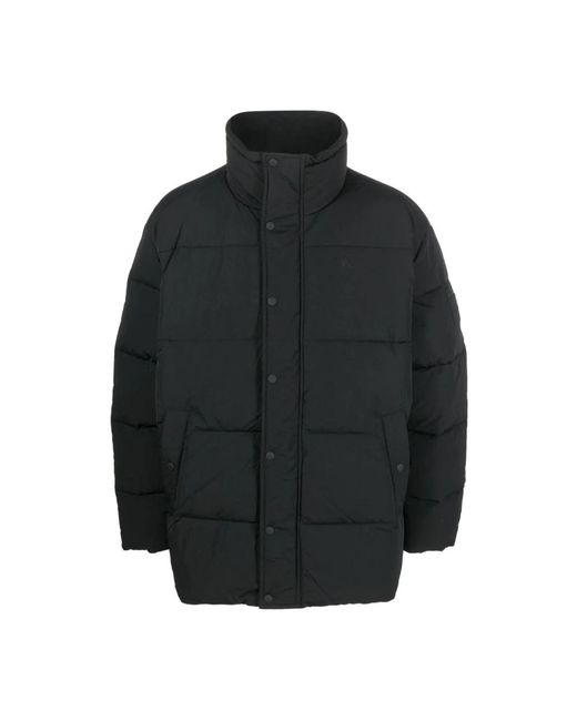 Calvin Klein Jassen ,Zwart ,Nylon Down Jassen in het Black voor heren