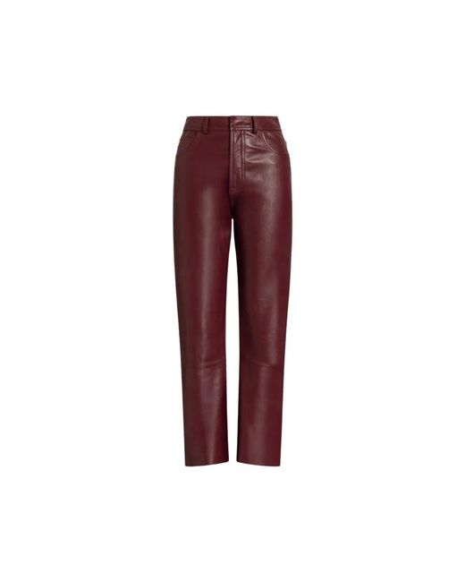 Alberta Ferretti Rechte Broek in het Red