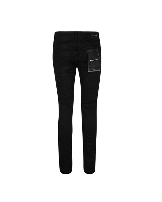 Purple Brand Black Skinny Fit Jeans for men