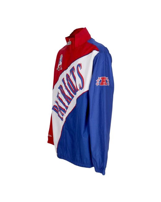 Mitchell & Ness Jassen ,Veelkleurig ,Polyester Nfl Retro Windbreaker Patriots Celebration in het Red voor heren