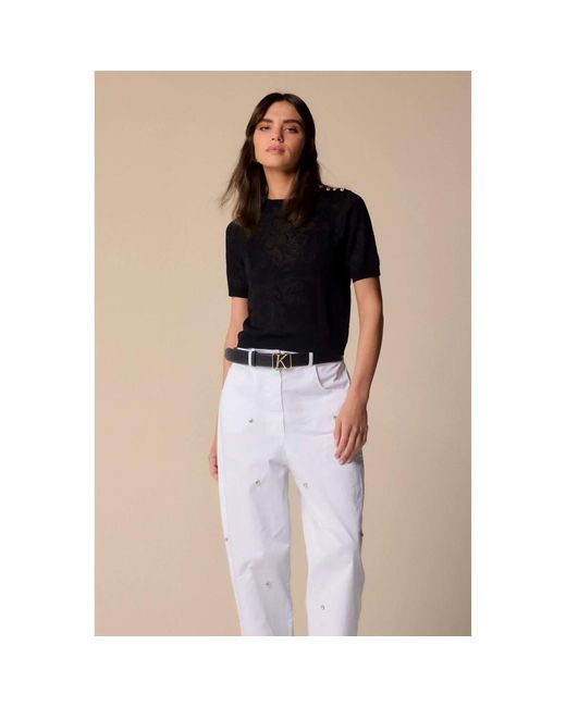Kocca Round-Neck Knitwear in het Black