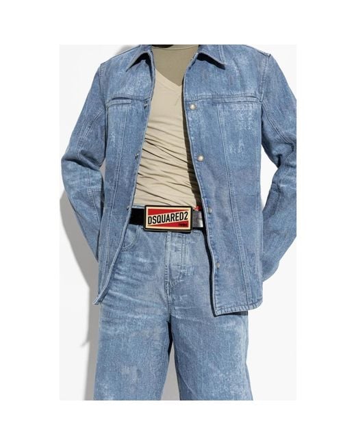 DSquared² Red Belts for men