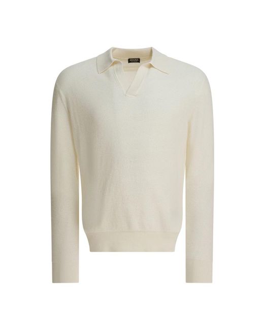 Zegna White Cashmere Knitwear for men