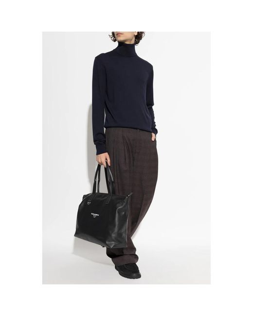 Dolce & Gabbana Blue Turtlenecks for men