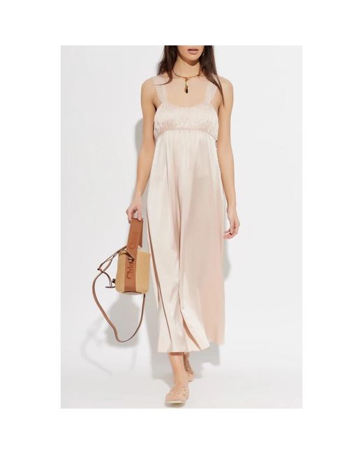 Midi Dresses Chloé de color Natural