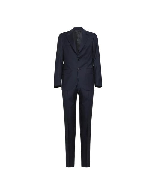 D4.0 Blue Single Breasted Suits for men