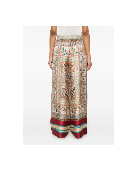 Pierre Louis Mascia Wide Trousers in het Natural