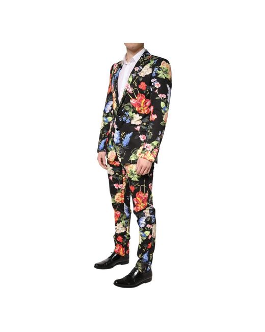 Dolce & Gabbana Black Single Breasted Suits for men