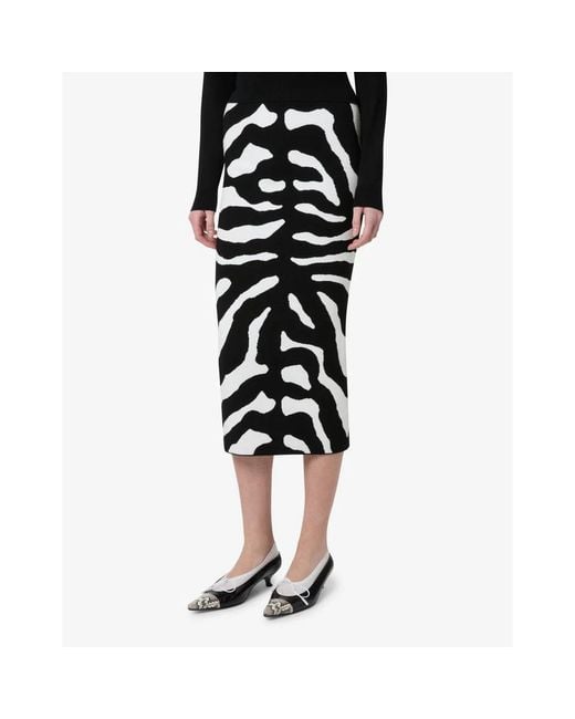 Moschino Black Midi Skirts