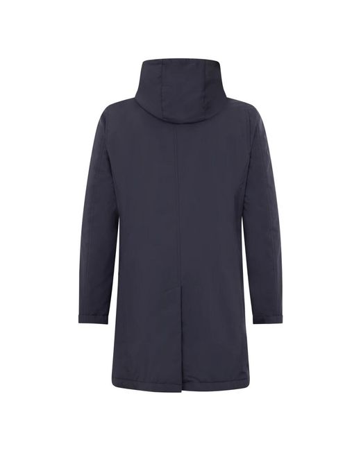 Moorer Elegante Jas Met Capuchon in het Blue voor heren