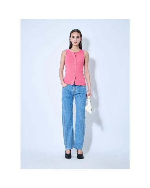 J.W. Anderson Red Sleeveless Tops