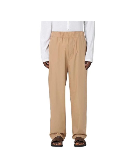 Laneus Natural Straight Trousers for men