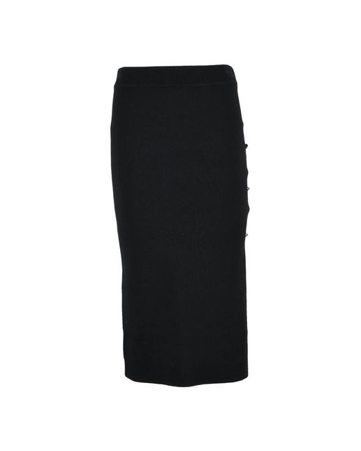 Versace Jeans Couture Black Midi Skirts