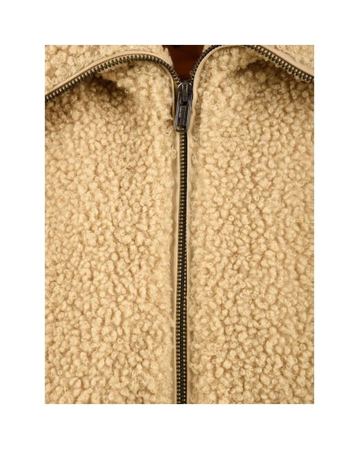 Bomboogie Hoodies & Sweatvesten ,Bruin ,Polyester Stijlvolle Damesjas in het Natural