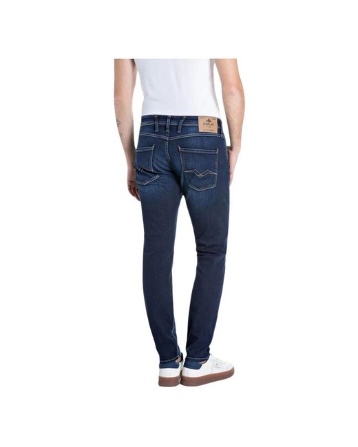 Replay Blue Slim Fit Jeans for men